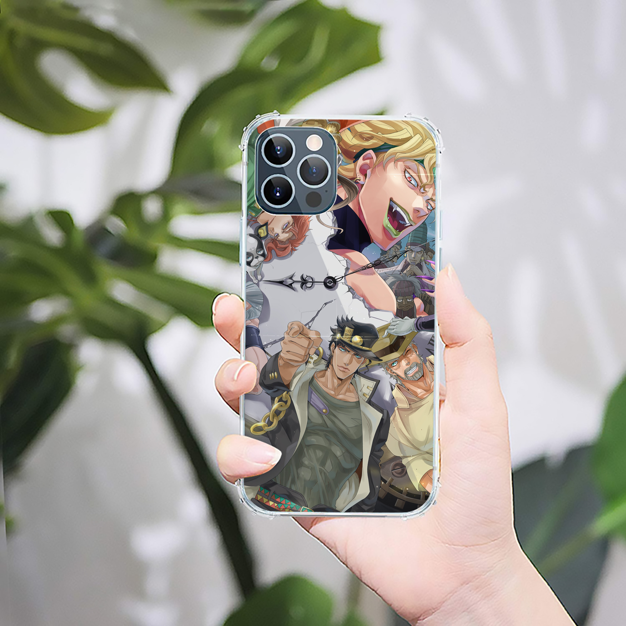 （画像用） ジョジョの奇妙な冒険 JoJo's Bizarre Adventure 【iPhone 12シリーズ対応】透明スマホケース（クリアソフトケース）